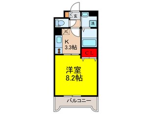 プレジェ－ネ北江口の物件間取画像